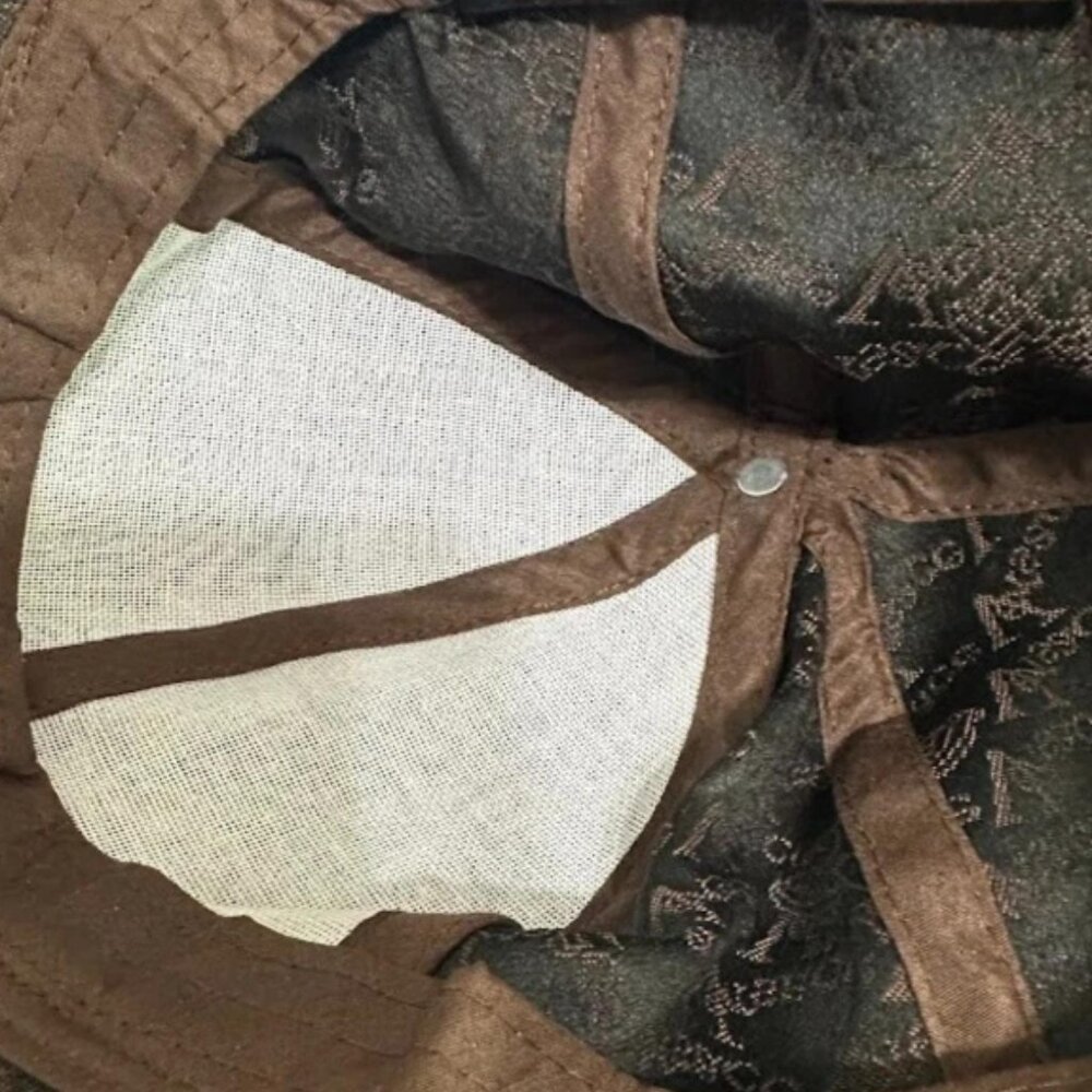 Brown Print Baseball Cap Adjustable - image 4